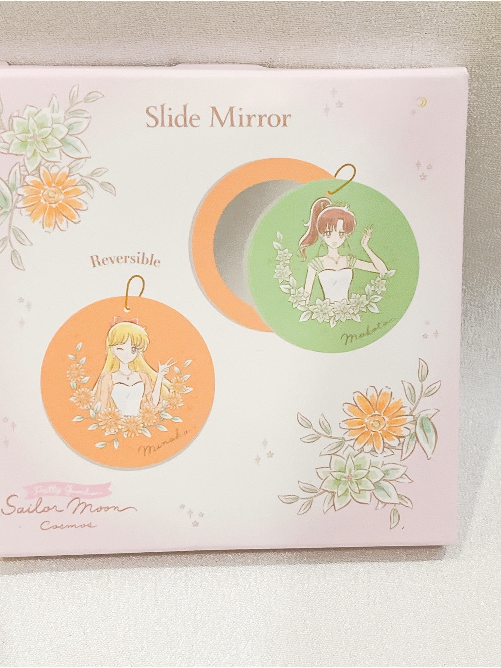 New 3 COINS Sailor Moon Sailormoon Cosmos Slide Compact Mirror - Venus, Jupiter
